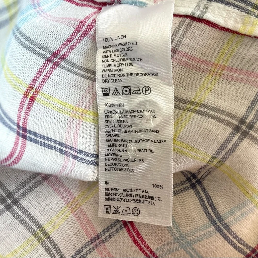 Tommy‎ Bahama 100% Linen Plaid Shirt - Picture 5 of 5